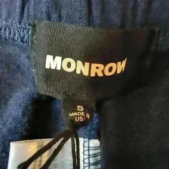 Monrow Sweatpants Womens Small Tie Dye Cotton Pockets USA Athleisure - Picture 3 of 16